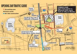 Detroit Tigers Opening Day 2015 Traffic Guide