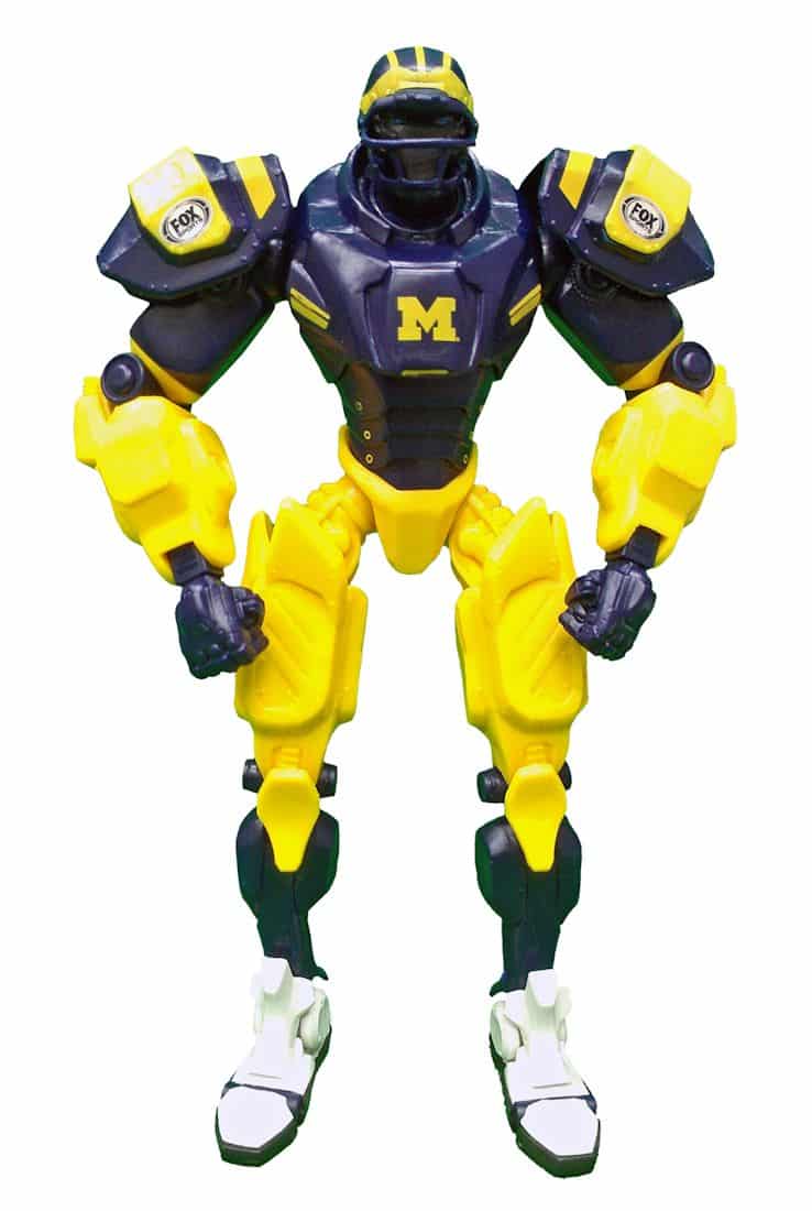 Michigan Wolverines NCAA FOX Sports Robot Detroit Game Gear