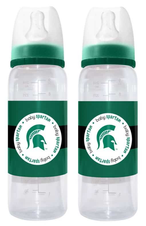 Michigan State Spartans NCAA Baby Bottles  -  2 Pack