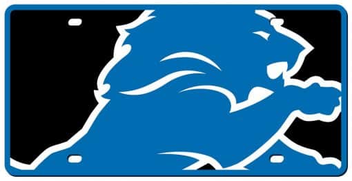 Detroit Lions NFL License Plate - Acrylic Mega Style