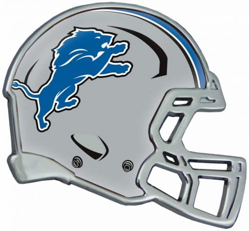 Detroit Lions Premium Chrome Metal Helmet Auto Emblem