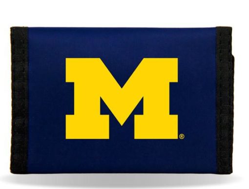 Michigan Wolverines Nylon Trifold Wallet