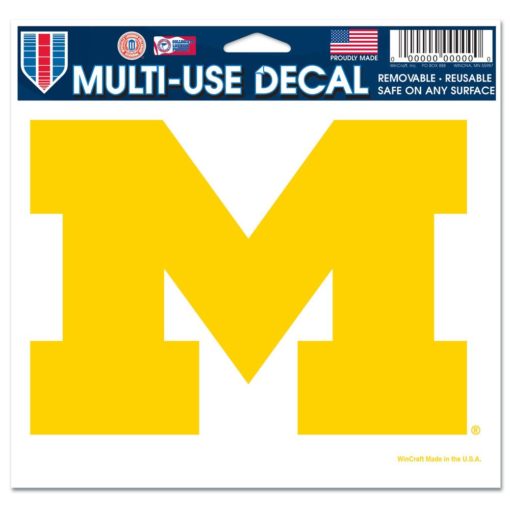 Michigan Wolverines 5″x6″ Color Multi-Use Decal