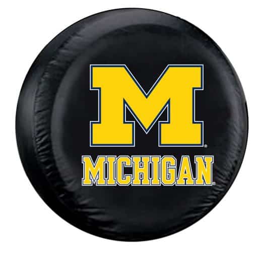 Michigan Wolverines NCAA Black Tire Cover - Standard Size
