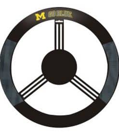 Michigan Wolverines Mesh Black Steering Wheel Cover