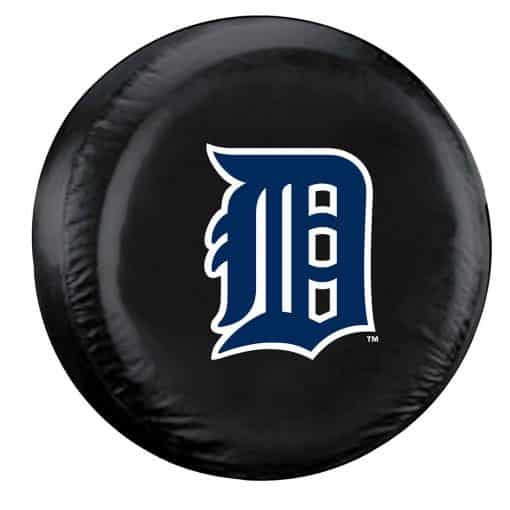 Detroit Tigers Black Tire Cover - Size Large