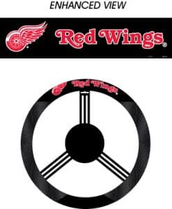 Detroit Red Wings Mesh Black Steering Wheel Cover