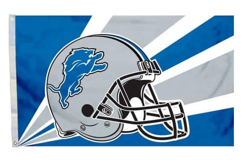 Detroit Lions NFL 3'x5' Helmet Design Flag