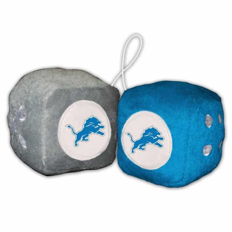 Detroit Lions NFL Fuzzy Dice Detroit Game Gear