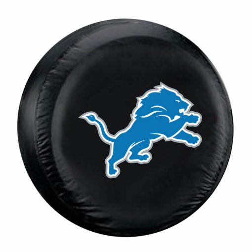 Detroit Lions NFL Black Tire Cover - Standard Size