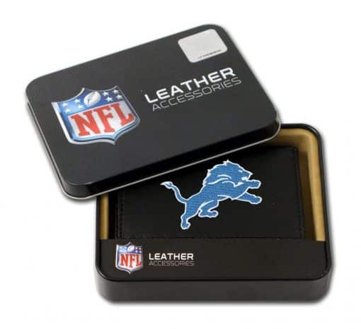 Detroit Lions NFL Embroidered Leather Tri-Fold Wallet