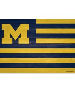Michigan Wolverines American 11″ x 17″ Wood Sign