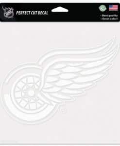Detroit Red Wings WHITE Perfect Cut 8" x 8" Decal
