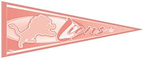 Detroit Lions NFL Pennant - Pink