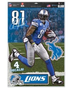 Detroit Lions NFL Calvin Johnson 11"x17" Multi-Use Decal Sheet