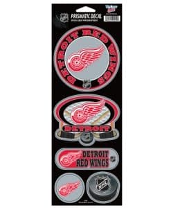 Detroit Red Wings NHL Prismatic Stickers