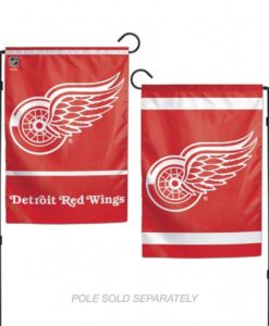 Detroit Red Wings Flag 12x18 Garden Style 2 Sided