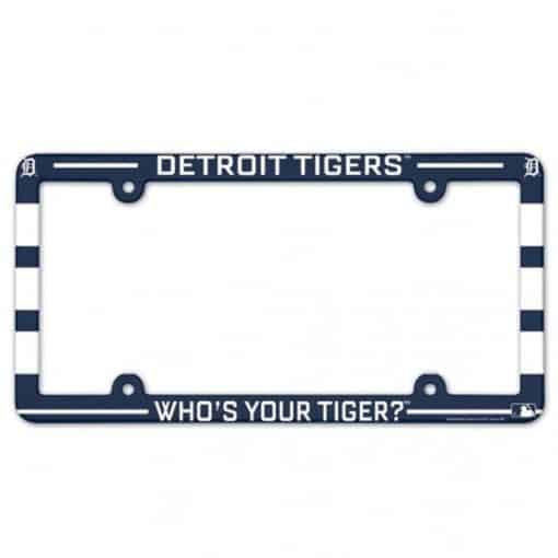 Detroit Tigers Navy White License Plate Frame