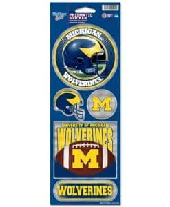 Michigan Wolverines Prismatic Stickers