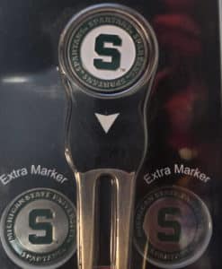 Michigan State Spartans Golf Divot Tool with 3 Markers