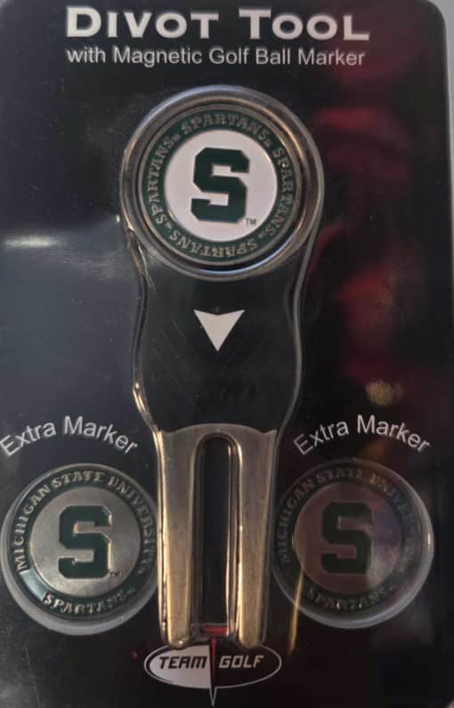 Michigan State Spartans Golf Divot Tool with 3 Markers