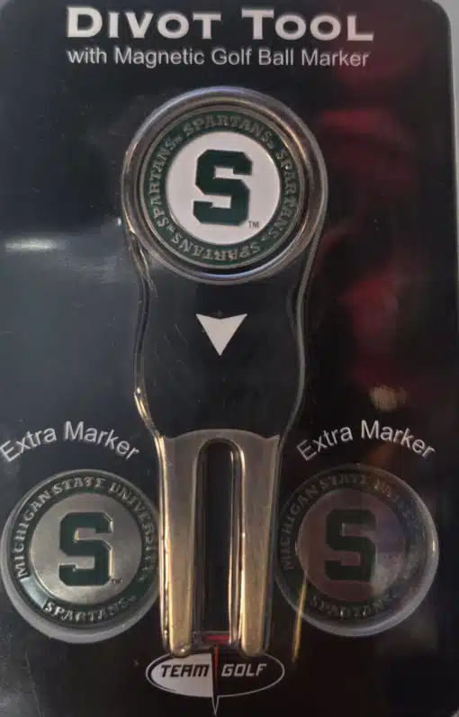 Michigan State Spartans Golf Divot Tool with 3 Markers