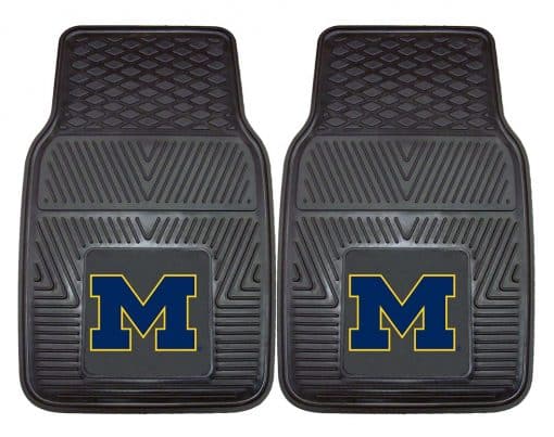 Michigan Wolverines NCAA Heavy Duty 2-Piece Vinyl Car Mats