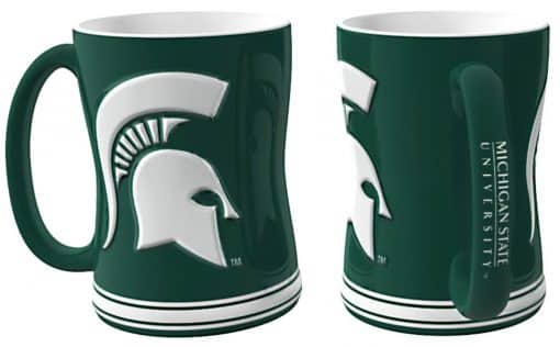 Michigan State Spartans Coffee Mug - 14oz Sculpted