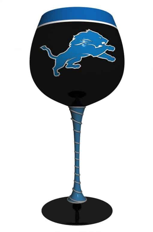 Detroit Lions NFL Artisan Wine Glass
