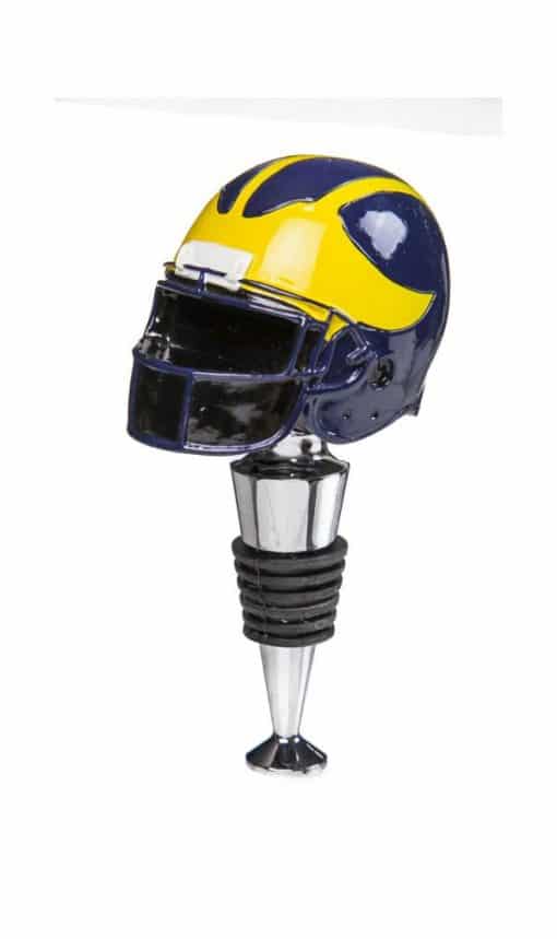 Michigan Wolverines NCAA Football Helmet Wine Bottle Stopper