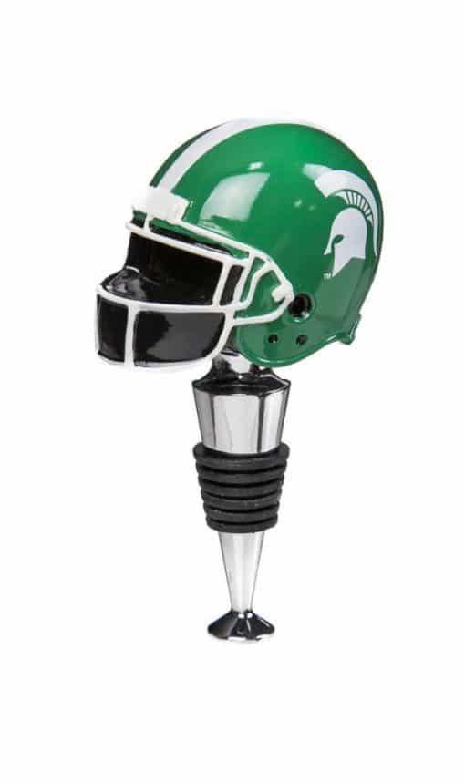 Michigan State Spartans NCAA Football Helmet Wine Bottle Stopper