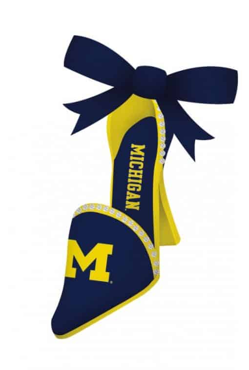 Michigan Wolverines NCAA High Heeled Shoe Ornament