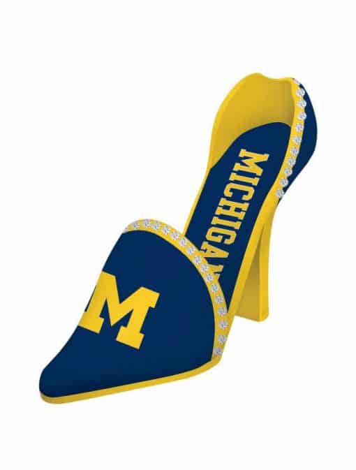 Michigan Wolverines NCAA Decorative Wine Bottle Holder  -  Shoe