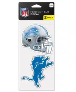 Detroit Lions NFL Set of 2 Die Cut Decals
