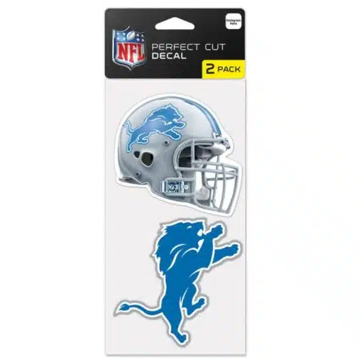 Detroit Lions NFL Set of 2 Die Cut Decals