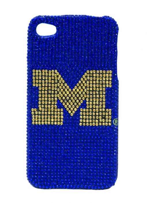 Michigan Wolverines NCAA iPhone Case  -  Glitz 4G Faceplate