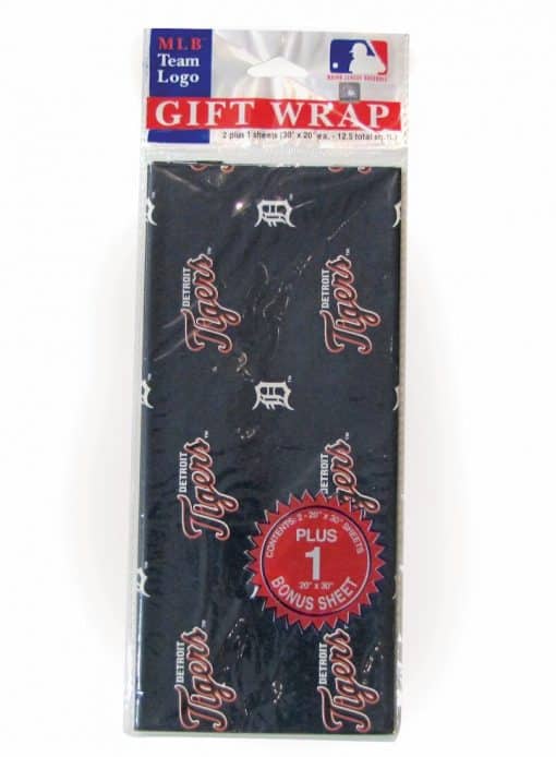 Detroit Tigers Gift Wrap