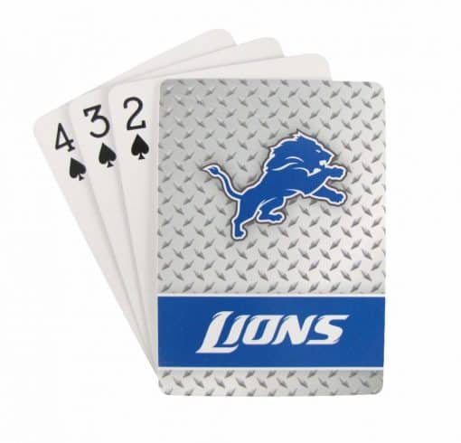 Detroit Lions NFL Playing Cards - Diamond Plate