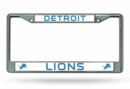 Detroit Lions NFL Chrome License Plate Frame