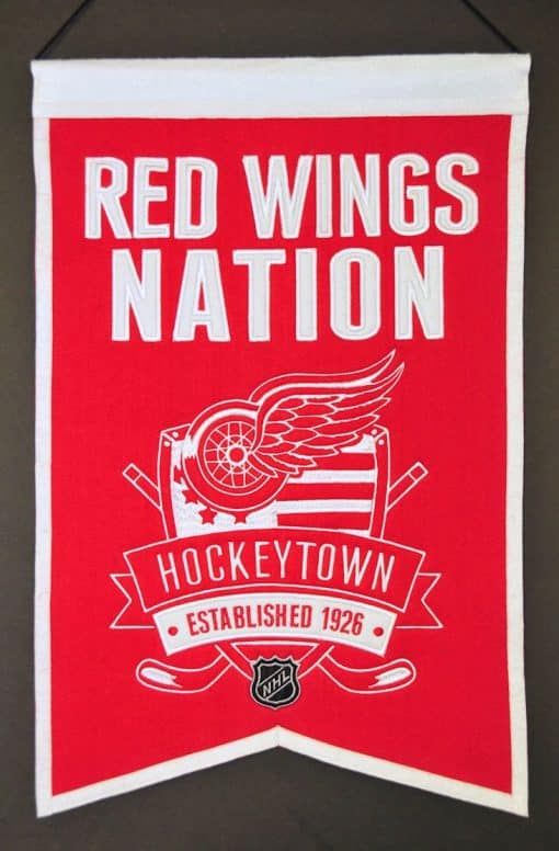 Detroit Red Wings NHL Wool Nations Banner