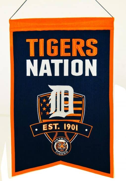 Detroit Tigers MLB Wool Nations Banner
