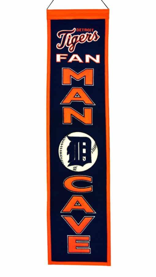 Detroit Tigers MLB Wool Man Cave Banner