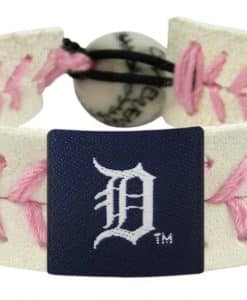 Detroit Tigers MLB Pink Baseball Bracelet