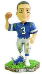 Detroit Lions NFL Joey Harrington Game Worn Forever Collectibles Bobble Head