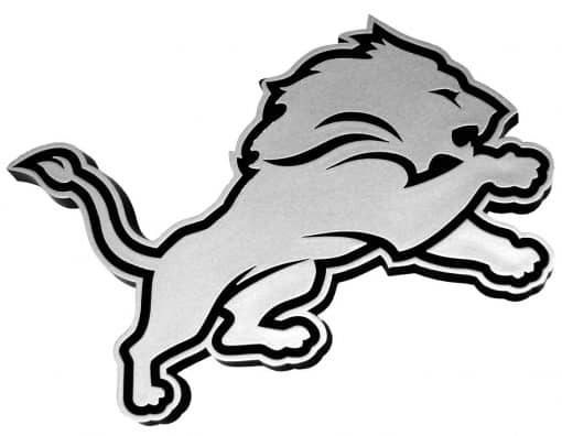 Detroit Lions Chrome Auto Emblem