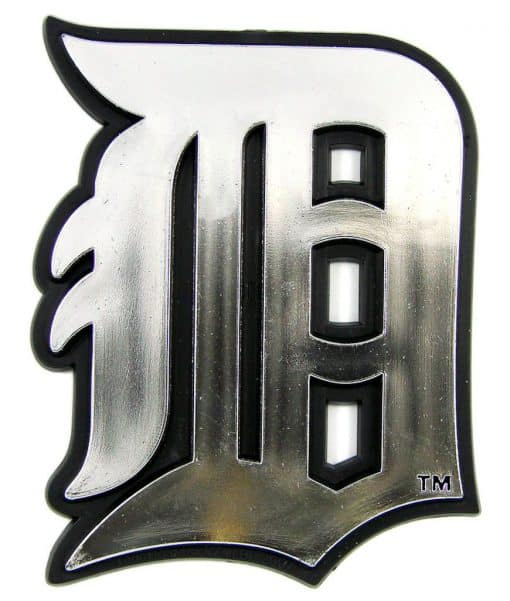 Detroit Tigers MLB Silver Auto Emblem