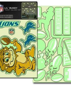 Detroit Lions NFL Lil' Buddy Glow In The Dark Decal Kit