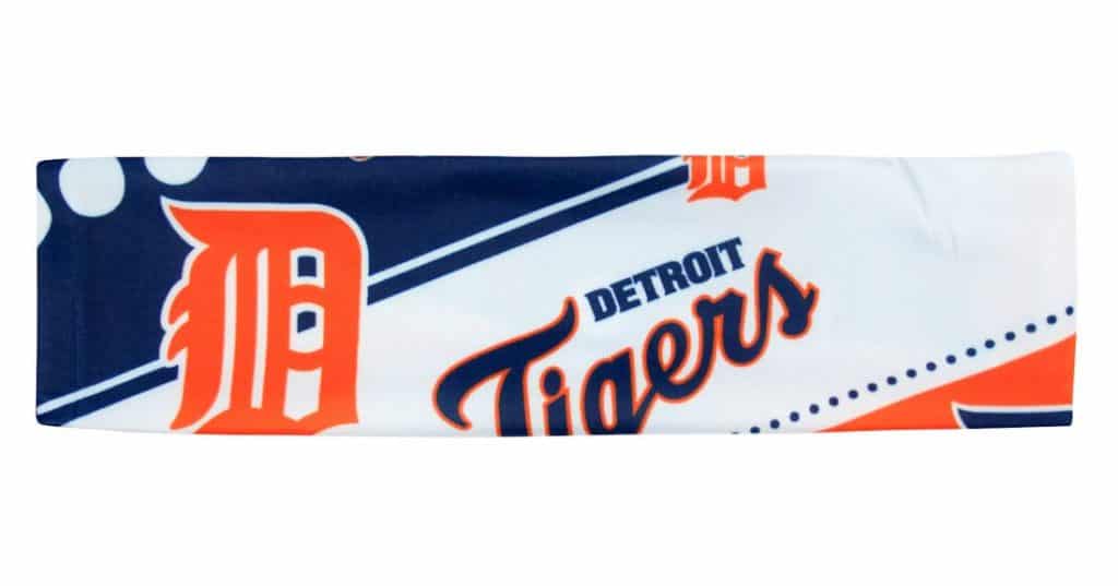 Detroit Tigers MLB Stretch Patterned Headband Detroit Game Gear