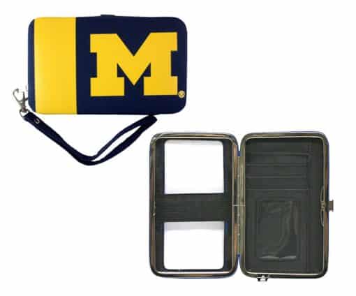 Michigan Wolverines NCAA Shell Wristlet