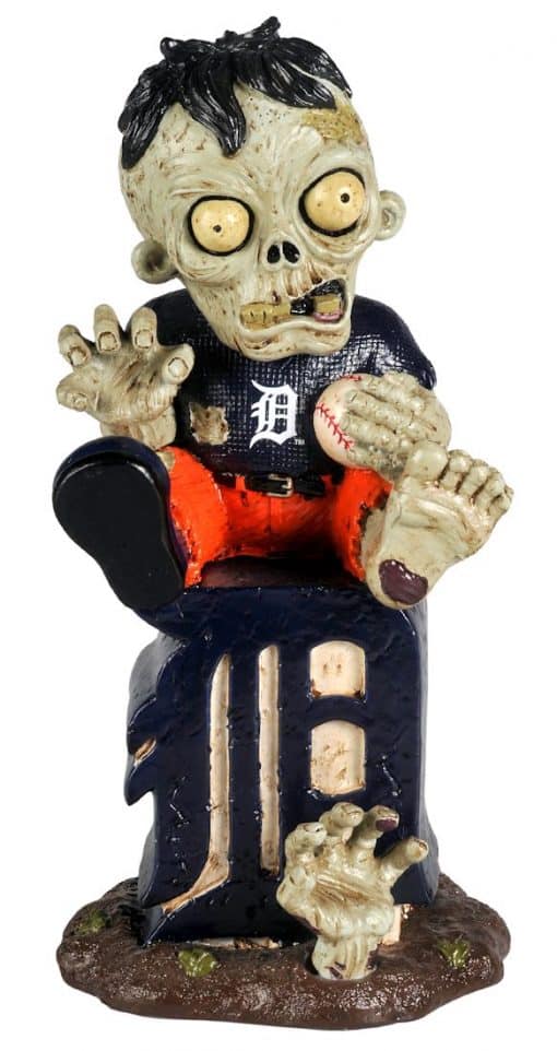 Detroit Tigers MLB Zombie Figurine - On Logo